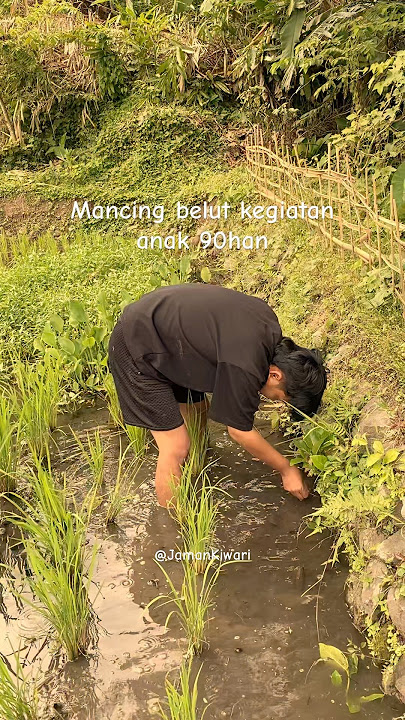 cara anak jaman dulu mancing belut ala 90han #jamandulu #nostalgia #jamankiwari
