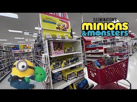 Minions & Monsters Movie 🍌💚 Target Toy Hunt! 🎯 How many things are in my cart? 🛒