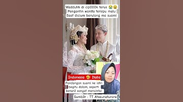 PENGANTIN PRIA TATAPAN KE ISTRI BEGITU SANGAT M3NC1NTAI #viralvideo #wedding #pernikahan