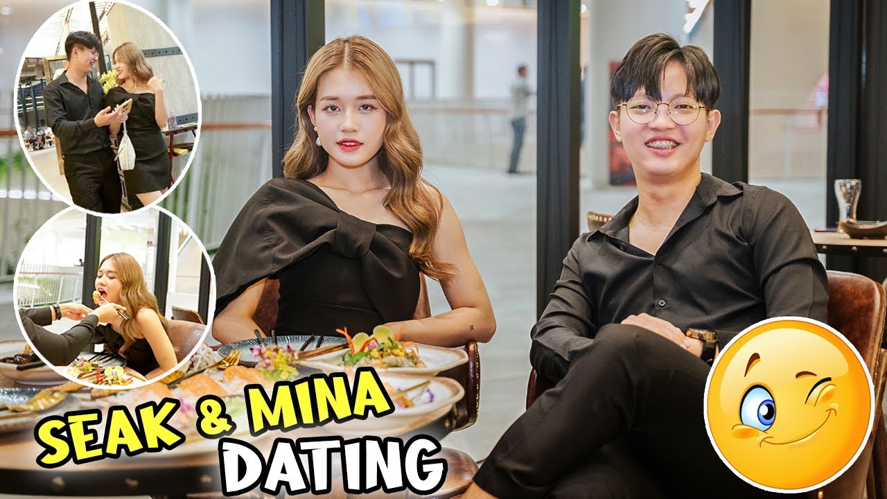 ខ្ញុំនាំ Mina ទៅញាំអីបែបមិនធម្មតា❤️😆  || OUR First Date
