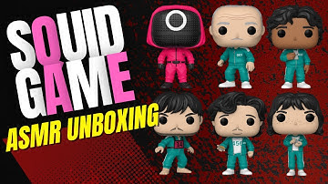 Unboxing ASMR Funko Pop! Squid Game Complete Common Set