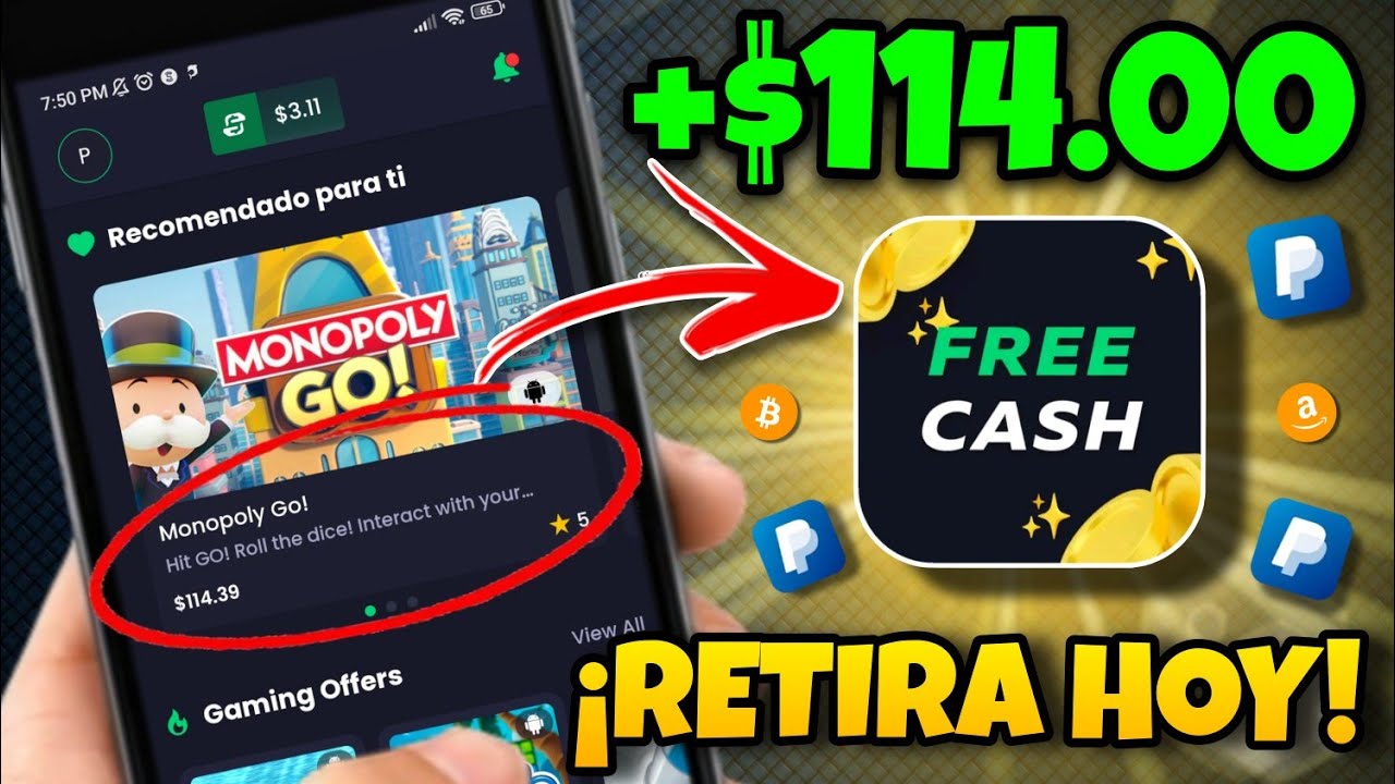 ✅FREECASH! APP para GANAR DINERO en PAYPAL 2025 | CÓMO GANAR DINERO RÁPIDO 2025 🔥🤑