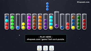 Ball Sort Puzzle | Play Online Color Sorting Game for Free #games #videogame