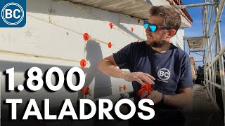 ¿POR QUÉ PERFORAR el SATE con el TALADRO? |  EP.42 Construyendo nuestra casa