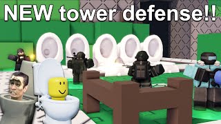 I Made My Own Toilet Tower Defense Game | ROBLOX