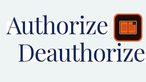 How to Authorize / Deauthorize Adobe Digital Editions 2020?