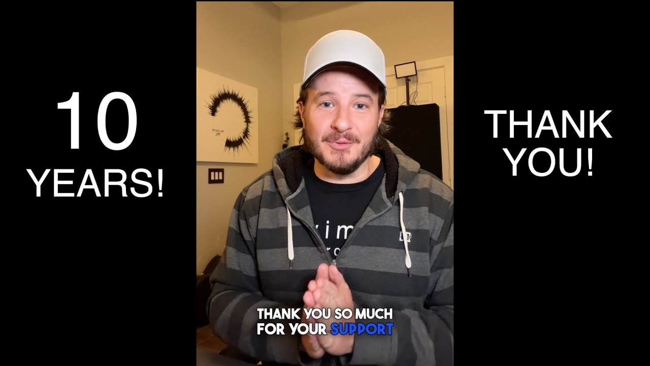 THANK YOU for 10 years on YouTube!!! 🙌 - YouTube