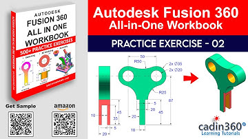Fusion 360 Tutorial for Beginners – Exercise #2 | 3D Modeling from 2D Drawing - Day 2