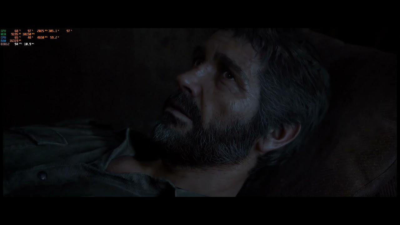 The Last of Us Part 1 / Ultrawide / Asus Tuf RTX 3080 / Ryzen 7 5700G OC / 32 GB / 2560x1080