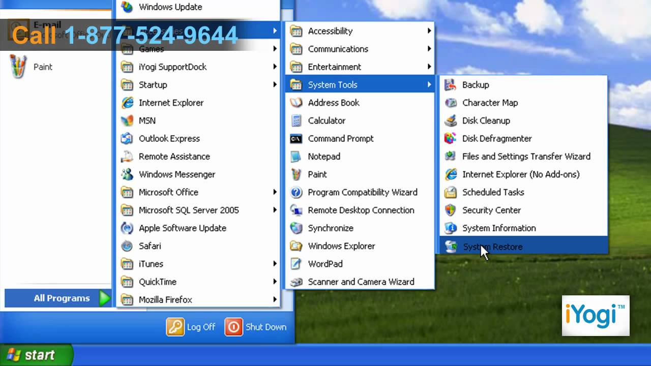 How to create a System Restore point in Windows® XP? - YouTube