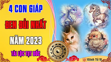 4 con giáp đen đủi nhất năm 2023 Quý Mão tài lộc tụt dốc không phanh