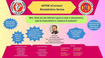 BS4-What are the different types of data in biostatistics and its implications in research &Analysis