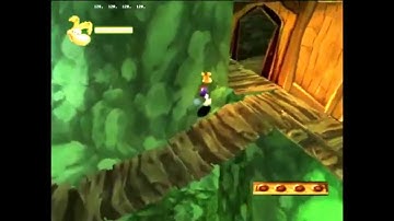 Rayman 2 (ps1) Echoing Caves 1 skip