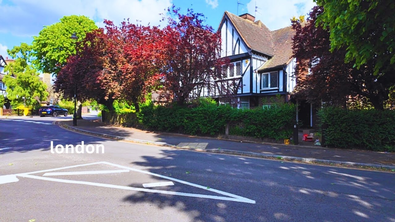 London Walking Tour | West Acton | Spring Walk | 4K