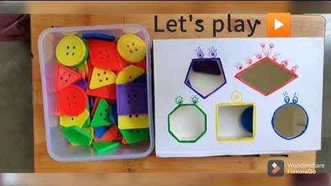Color & shape sorting activity #color #shape #preschool #recycle #DIY
