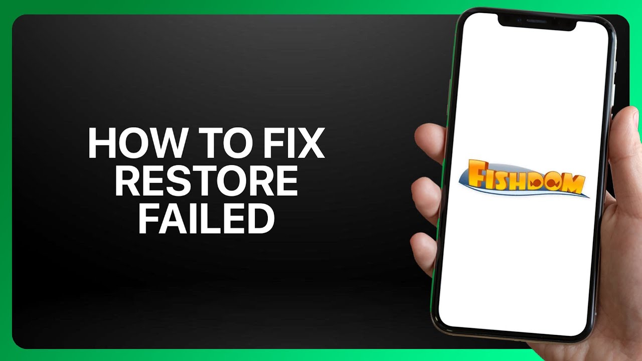 Как исправить ошибку восстановления в Fishdom 2025! Руководство