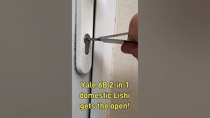 When the EPG, bump key, and single-pin picking all fail… the Yale 6B Lishi 2-in-1 gets it OPEN