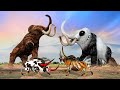 Mammoth Vs  Zombie Mammoth Saved Tiger Bull Amazing Animal Fight