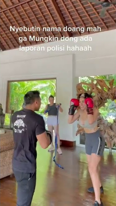 NIKITA MIRZANI LATIHAN BUAT TANDING BOXING VS DINAR CANDY