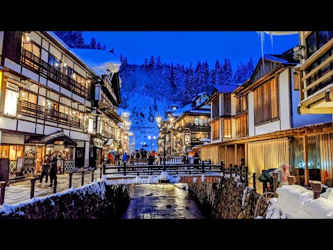 【銀山温泉】山形新幹線で行く冬の温泉旅行記　31:30頃から銀山温泉です