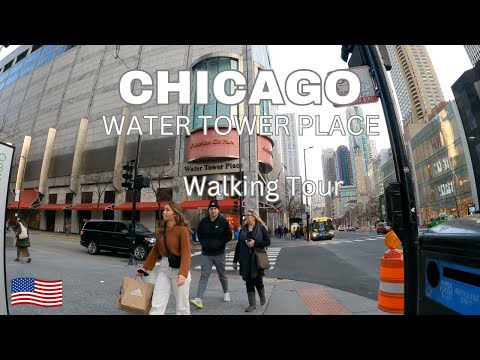 CHICAGO🇺🇸 WATER TOWER PLACE Mall, Walking Tour [4K]