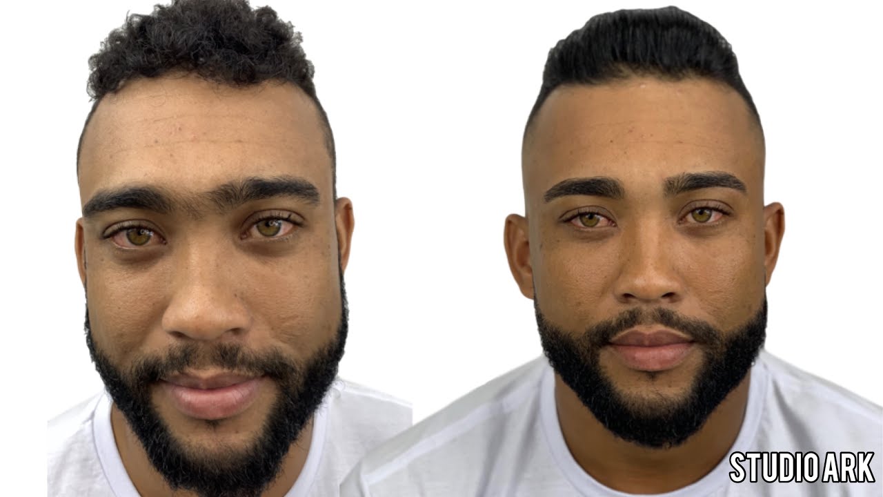 Liso Master em cabelo Masculino.