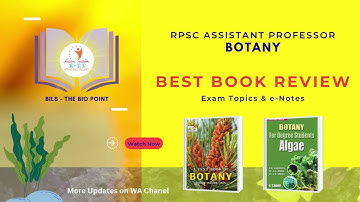 RPSC Assistant Professor BOTANY Best Book Review | Exam Topics & e-Notes Guidance by BiLS Classes