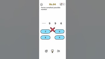 Brain out level 94#young gamer#form a smallest possible number #brainoutsolution #shots