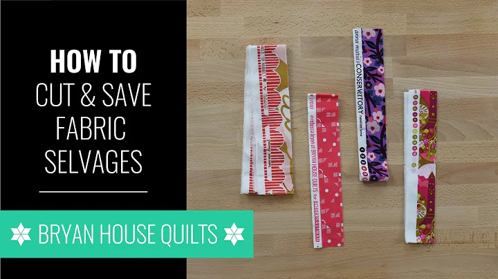 How to Cut Selvages from Quilting Fabric with Rebe...