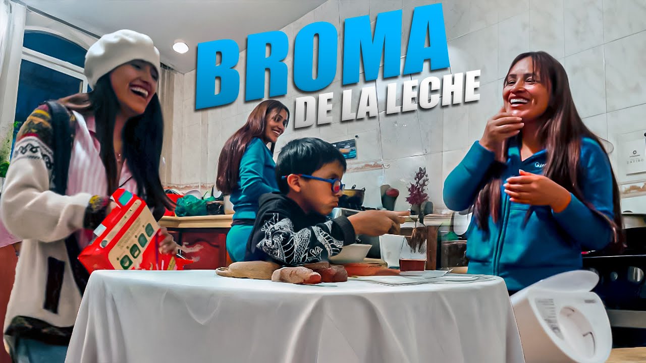 LECHE A MIS HERMANOS BROMA | Mikaela Abigail Ft. Janedsita