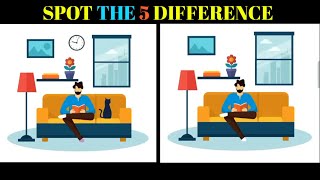 Spot the Odd One Out: 5 Difference Challenge || Brain Game Puzzle screenshot 2