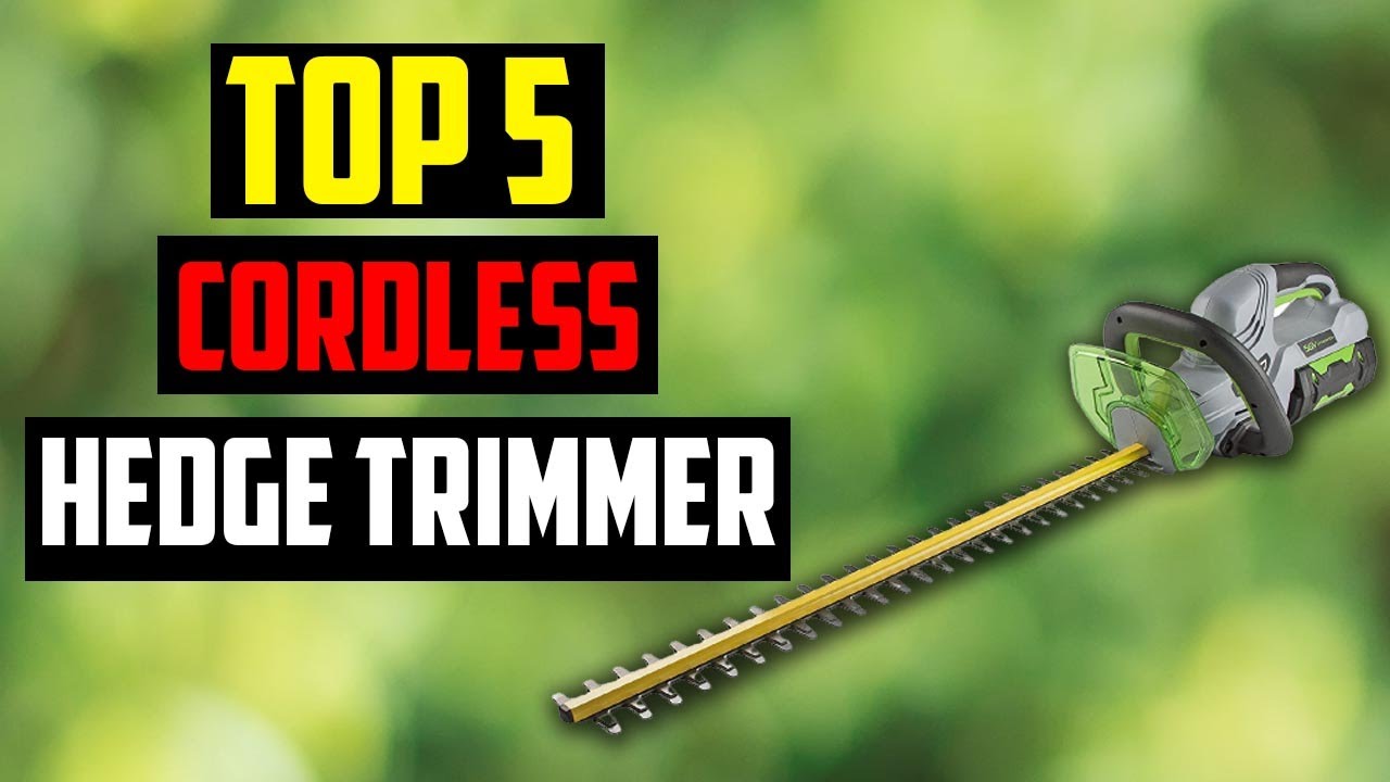 TOP 5: Best Cordless Hedge Trimmer in 2023 - YouTube