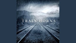 Train Horns Echo Through the Rain with Crossing Bells - for Sleep and Relaxation