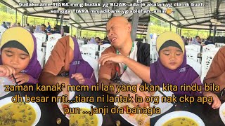 TIARA ANAK ACHEY BUAT BENDA PELIK MAKAN SIPUT SEDUT GUNA STRAW!!! aduhai anak nasib baik ayah baik..