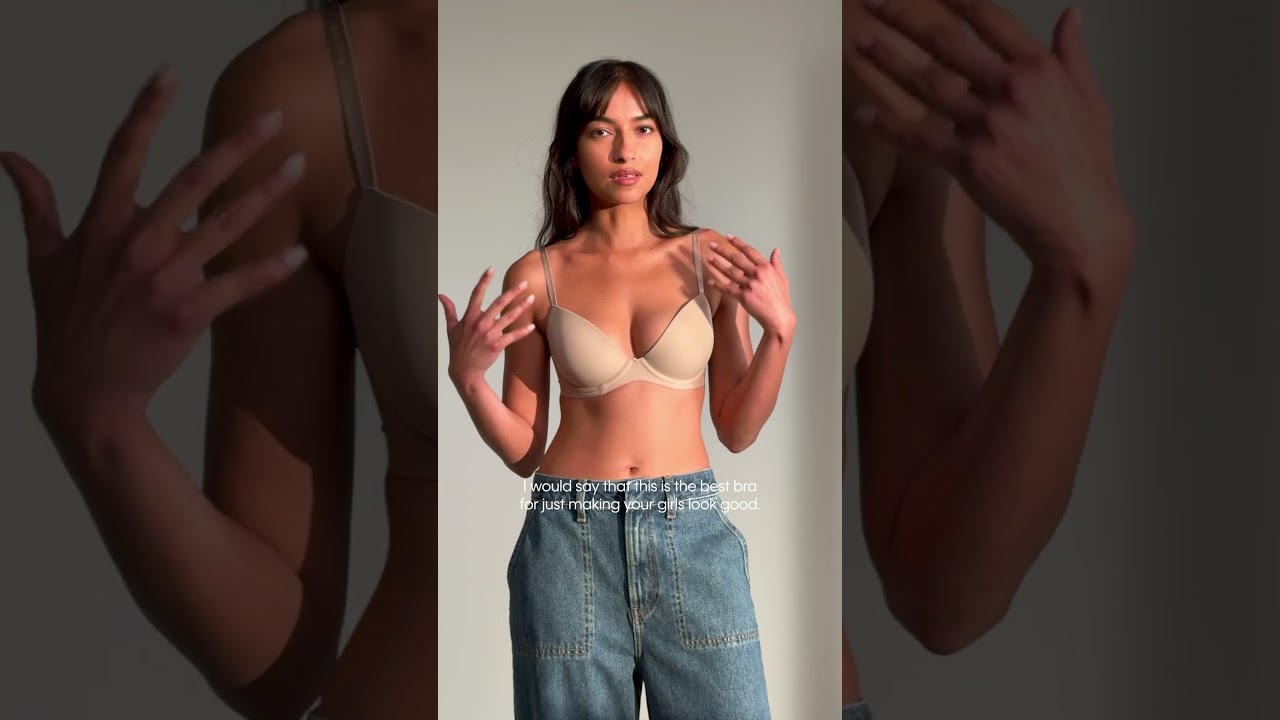 Comfort that looks good.  Sreya Halder wears the new Perfectly Fit Custom Lift Demi Bra.