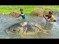 Amazing Traditional Village Boys Fishing By Bamboo Tools Polo Trap In River | #fishing video