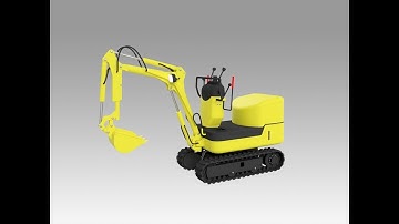 Autodesk Inventor. Komatsu PC09-1 Part7