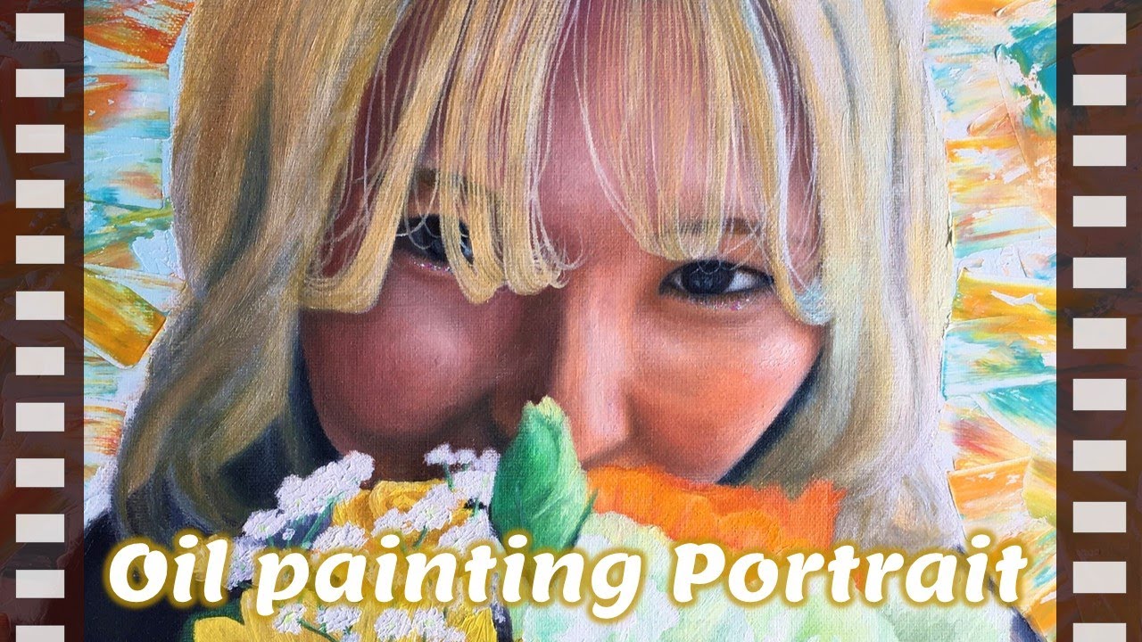 独学油絵で描く女性の肖像画｜Oil painting Portrait Self-study - YouTube