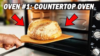 I used 4 ovens to bake the same loaf of bread: these are the results!