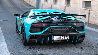 Supercars Accelerating - Straight Pipe Pista, Aventador SVJ, C63 BS, Carrera GT, LaFerrari, 765LT