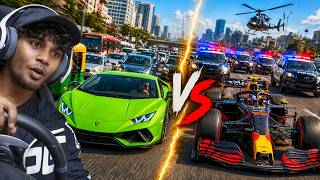 I TESTED F1 CAR VS SUPERCAR IN TRAFFIC… WHO SURVIVES?! 😳🔥