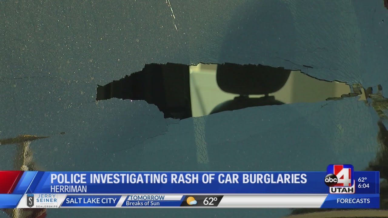 Herriman Police Investigating Car Burglaries - YouTube