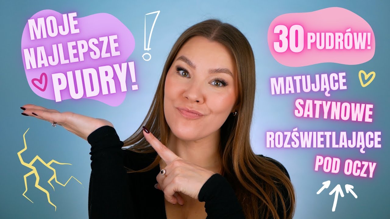 NAJLEPSZE PUDRY! 🔥 Pokażę Wam aż 30 moich TOP PUDRÓW! Matujące, satynowe, rozświetlające i pod oczy!
