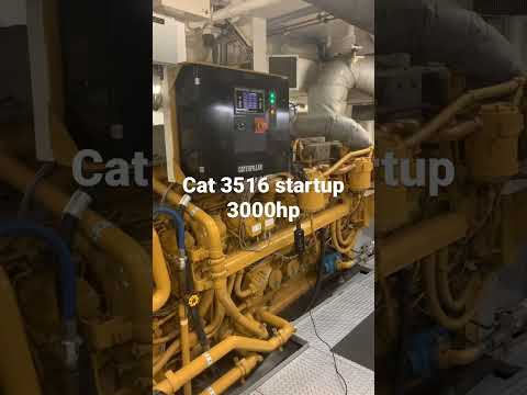 3000hp Cat 3516 Startup #mechanic #caterpillar