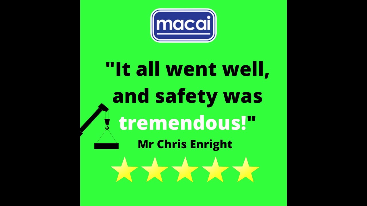 DSM Contract Lifting Services | Client Feedback | Macai | Chris Enright.