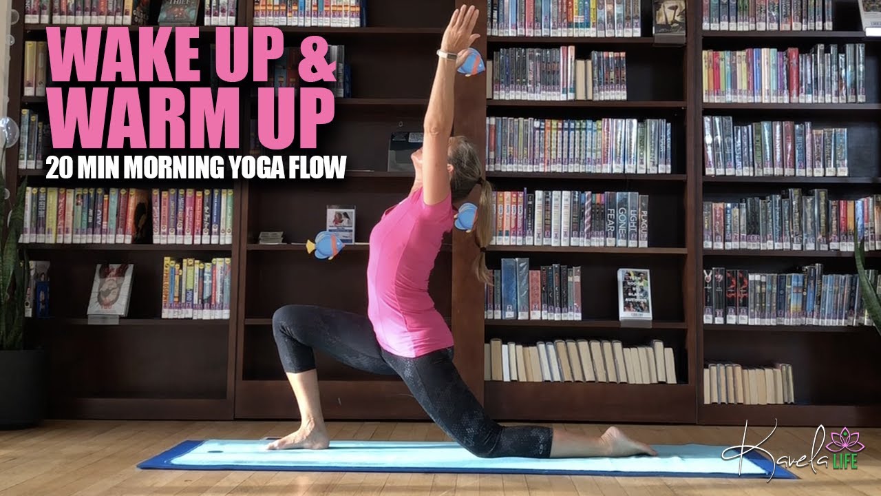 WAKE UP & WARM UP - 20 MIN MORNING YOGA FLOW - YouTube