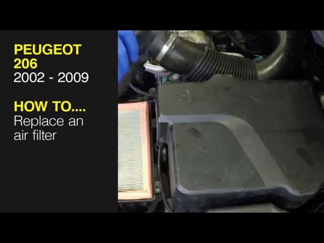 How to Replace the air filter on a Peugeot 206 2002 to 2009 - YouTube