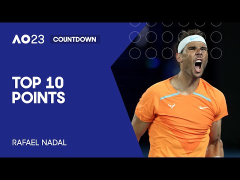 Rafael Nadal | Top 10 Points | Australian Open 2023