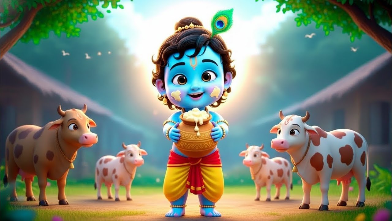 Choti Choti Gaiya, Chote Chote Gwal | छोटी छोटी गैया | #Little Krishna Bhajan - Krishna Bal Leela
