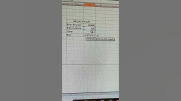 "How to Calculate EMI in Excel in Seconds! 💰📊" #short